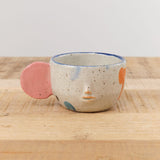 Rami Kim Studio Home CoffeeTea Face Mug with Flat Handle Pink x Blue