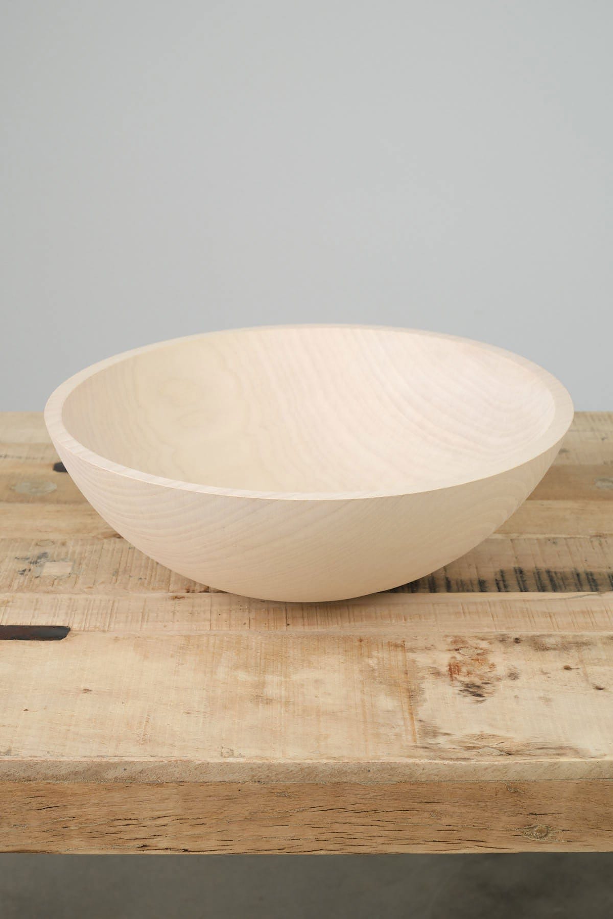 15" Crafted Wooden Bowl