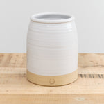 Farmhouse Pottery Medium Beehive Crock in White Stoneware