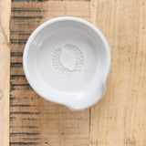 Laurel Spoon Rest by Farmhouse Pottery in White Stoneware