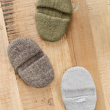 Farmhouse Pottery Artisan Felt Potholders in Stone Pebble Grey and Olive