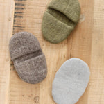 Artisan Felt Potholders in Stone Pebble Grey and Olive by Farmhouse Pottery 