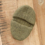 Farmhouse Pottery Artisan Felt Potholders Oven Mittens in Olive Green 