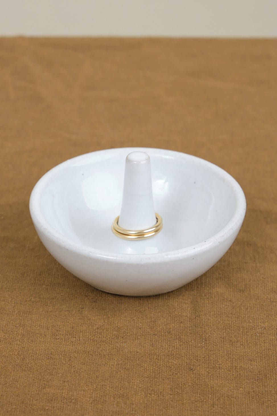Farmhouse Pottery Home Bath Organization Ring Dish Stoneware