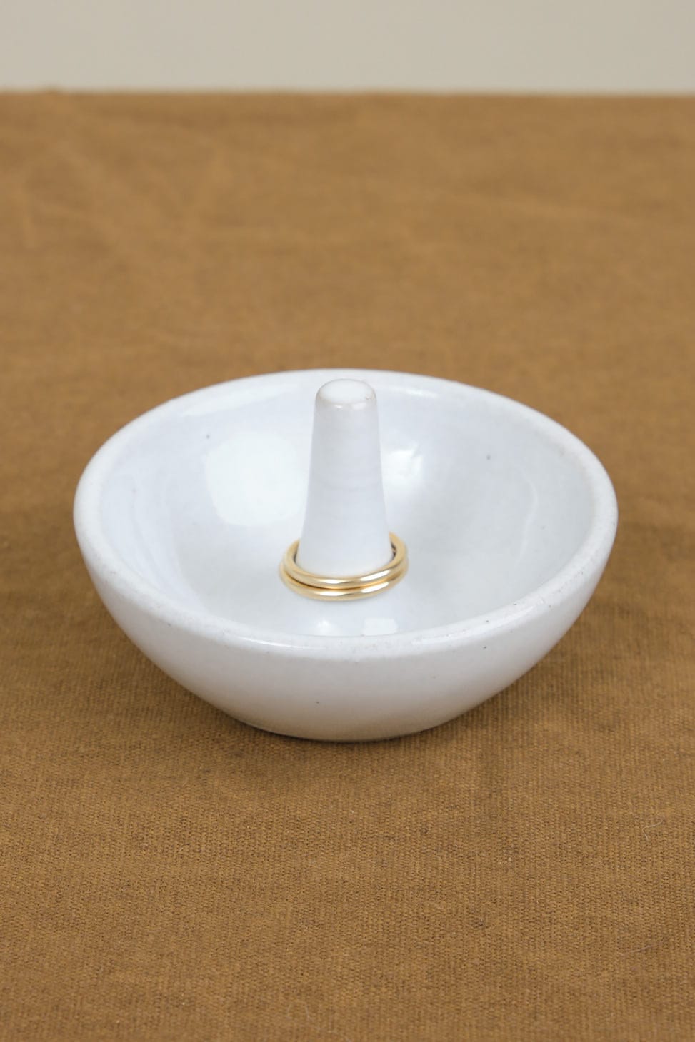 Farmhouse Pottery Home Bath Organization Ring Dish Stoneware