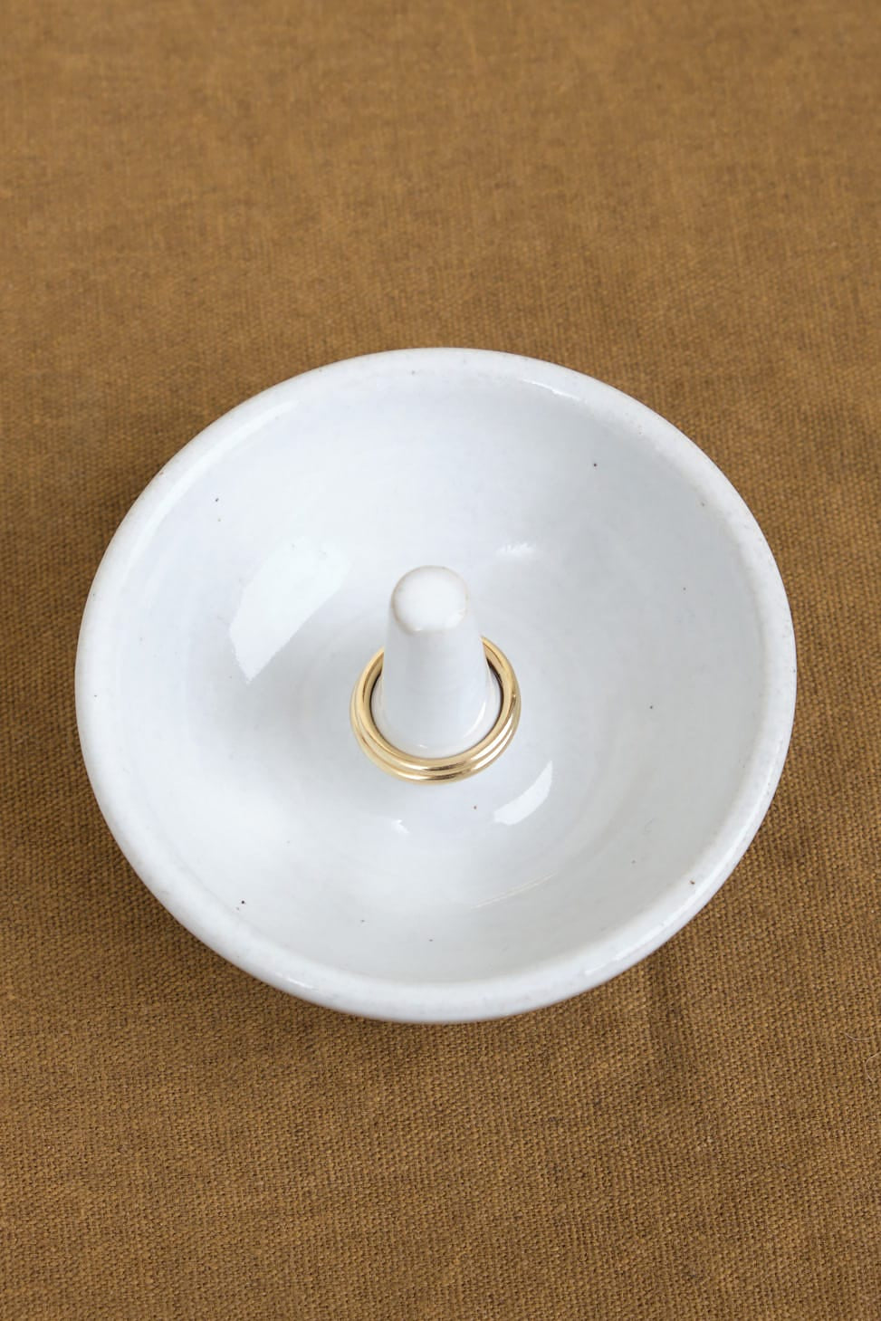 Farmhouse Pottery Home Bath Organization Ring Dish Stoneware