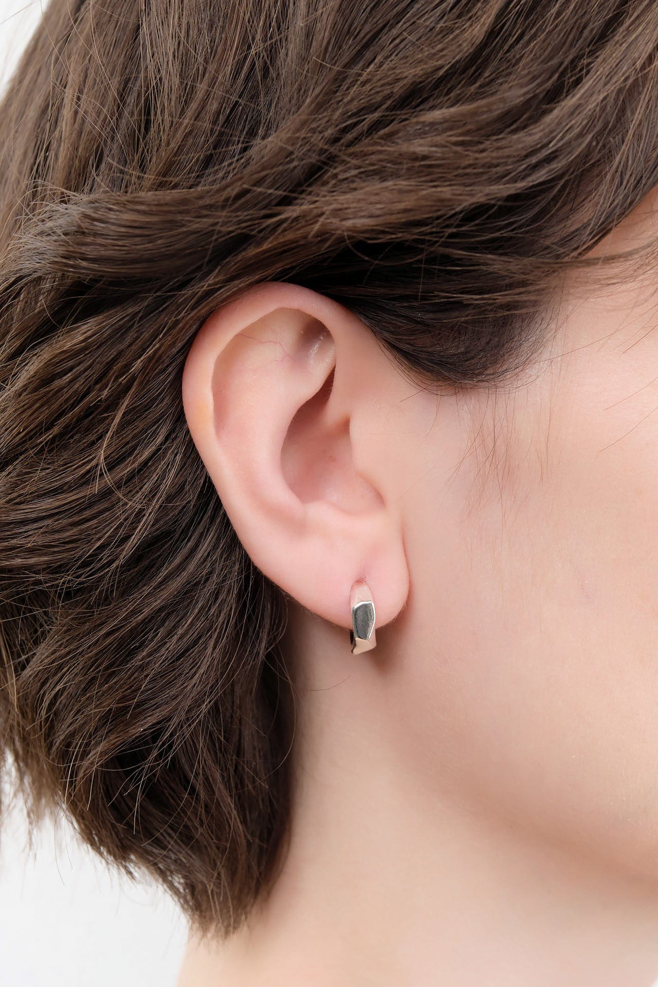 Fay Andrada Jewelry Earrings Extra Small Fasetti Hoops Sterling Silver / Pair