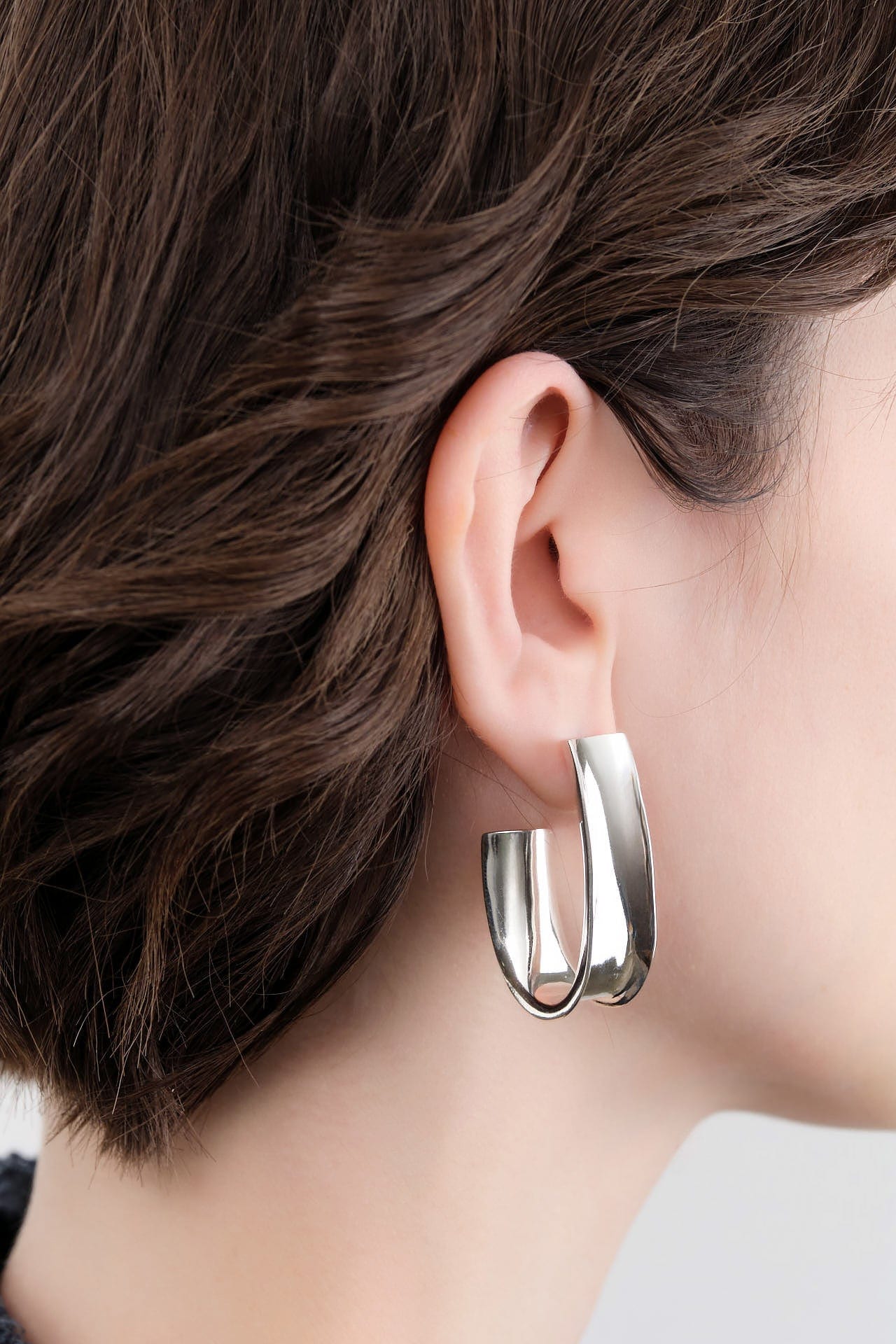 Fay Andrada Jewelry Earrings Large Rihla Hoops Sterling Silver / Pair