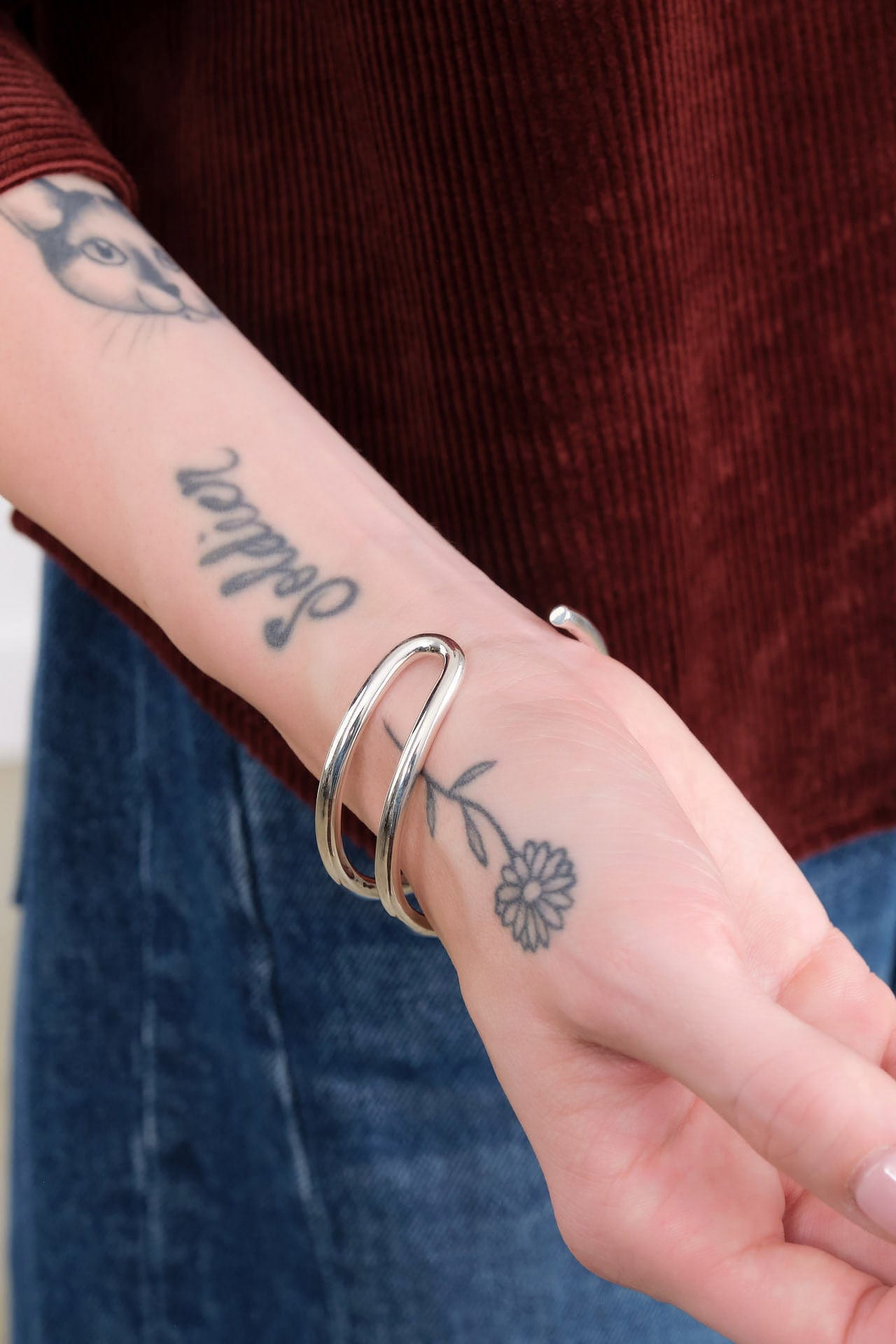 Fay Andrada Jewelry Bracelets Lasso Cuff Sterling Silver