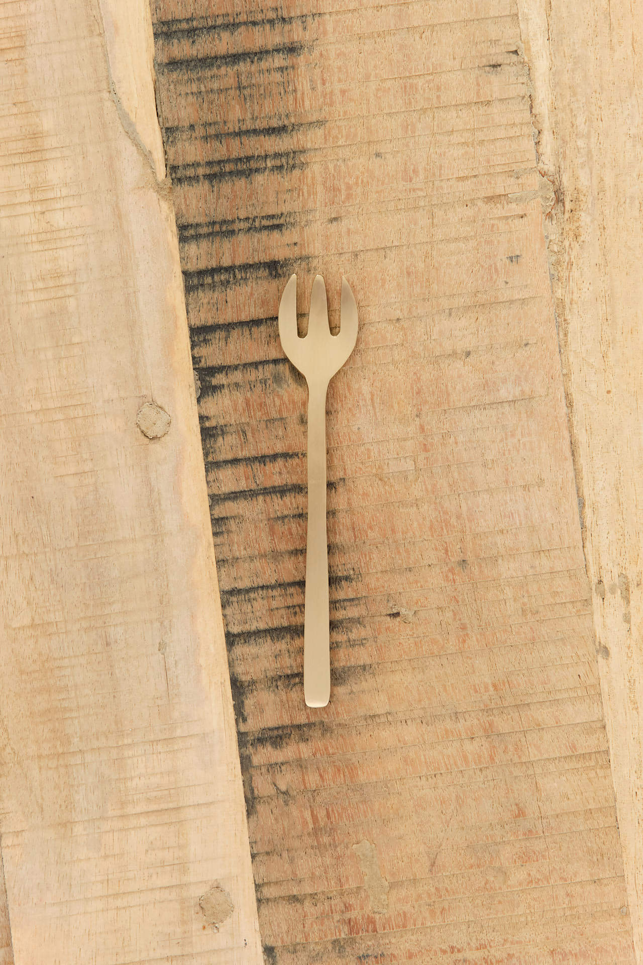 Fog Linen Work Home Kitchen Utensils Brass Dessert Fork Brass / 5.5" L X 1" W