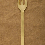 Fog Linen Work Dessert Fork in Brass