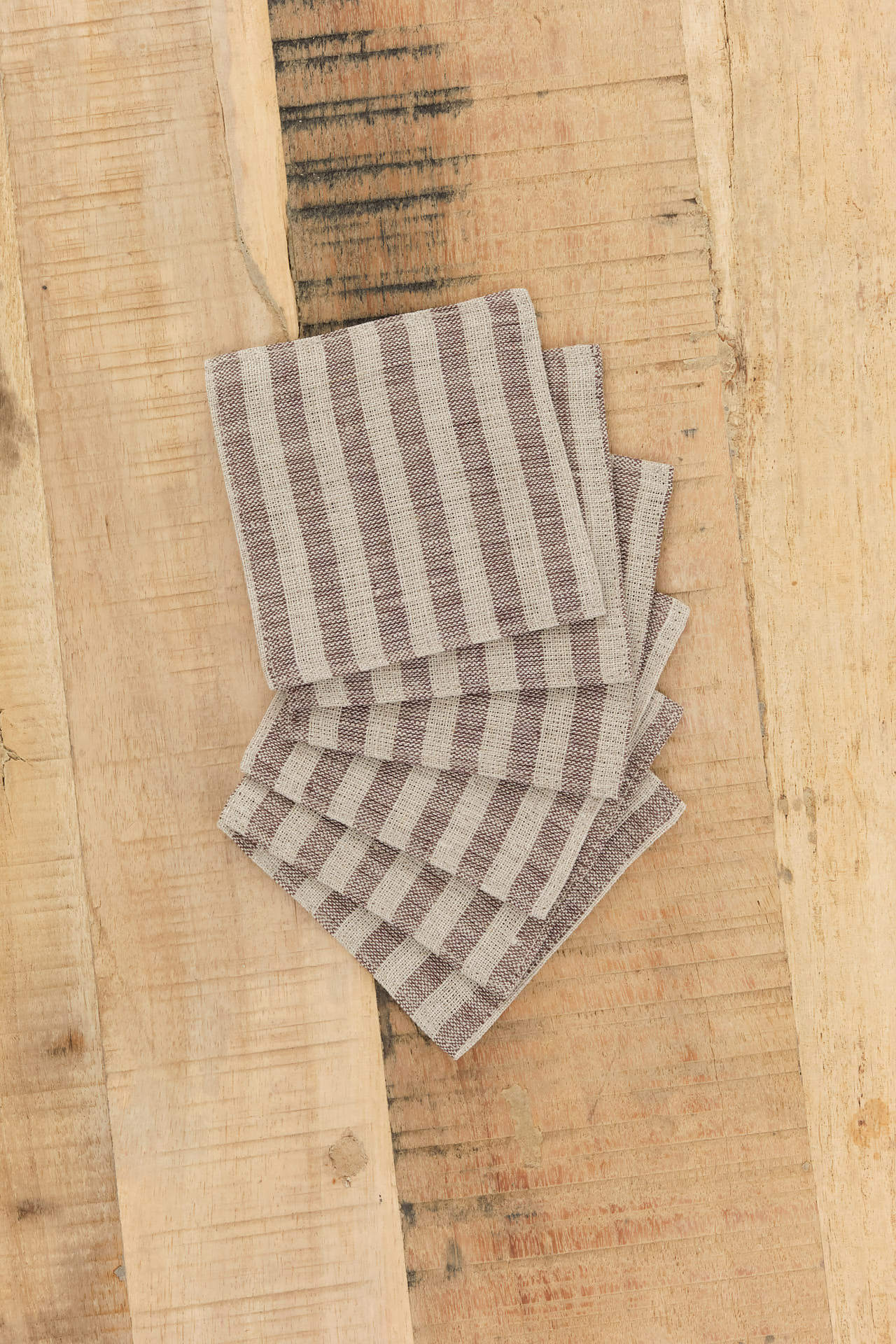 Fog Linen Work Home Kitchen Coasters Linen Coasters Set Roman / Set of 6