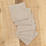 Fog Linen Work Home Kitchen Coasters Linen Coasters Set Natural / Set of 6