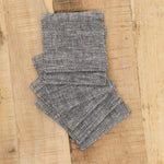 Fog Linen Work Home Kitchen Coasters Linen Coasters Set Herringbone / Set of 6