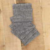 Fog Linen Work Home Kitchen Coasters Linen Coasters Set Herringbone / Set of 6