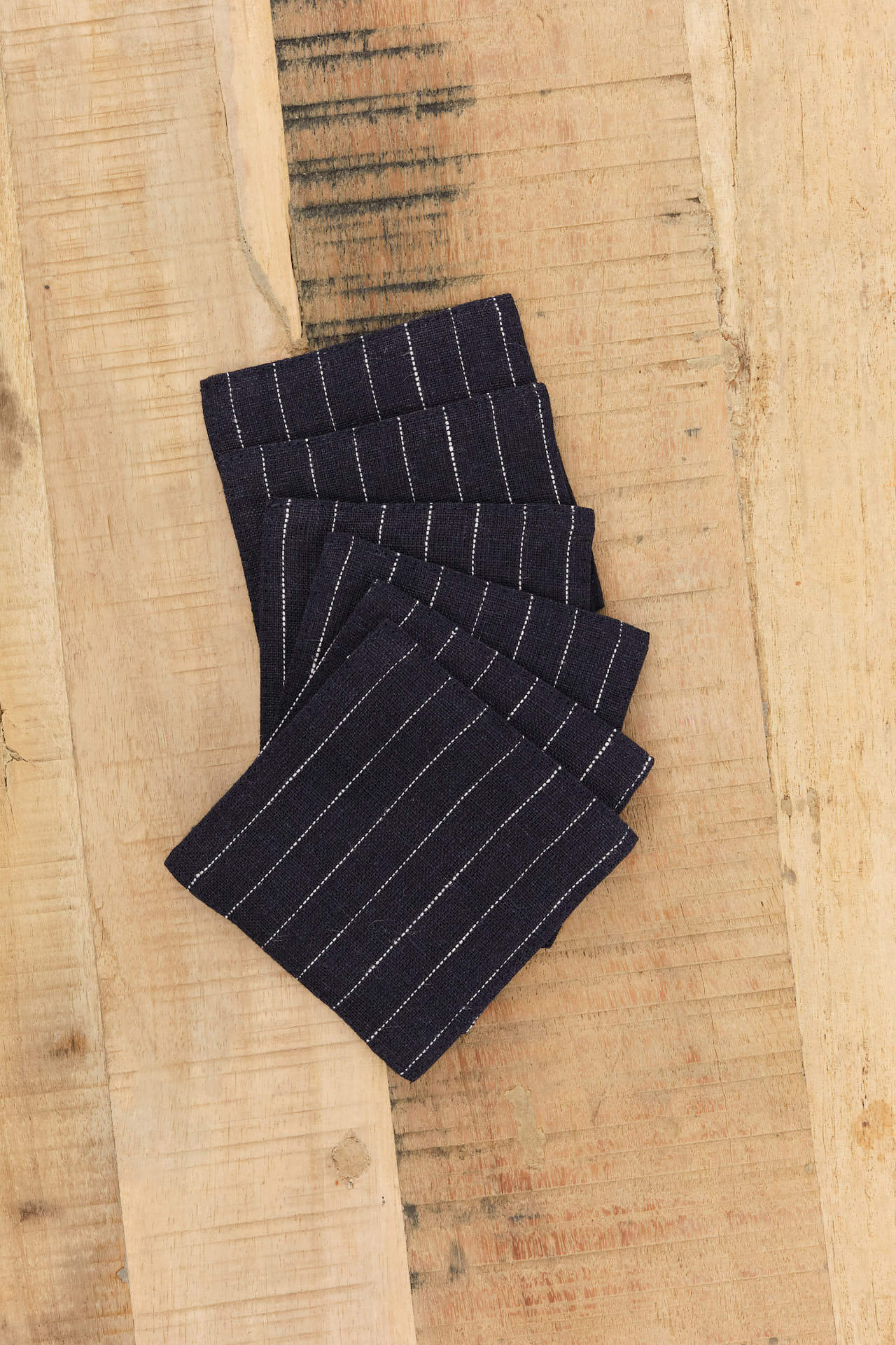 Fog Linen Work Home Kitchen Coasters Linen Coasters Set Harper / Set of 6