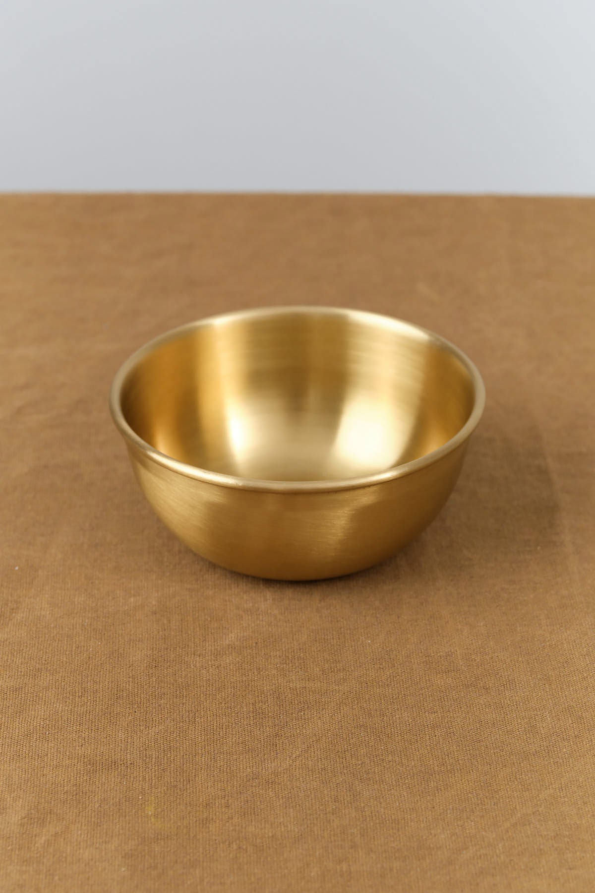 Front view of Medium Brass Bowl