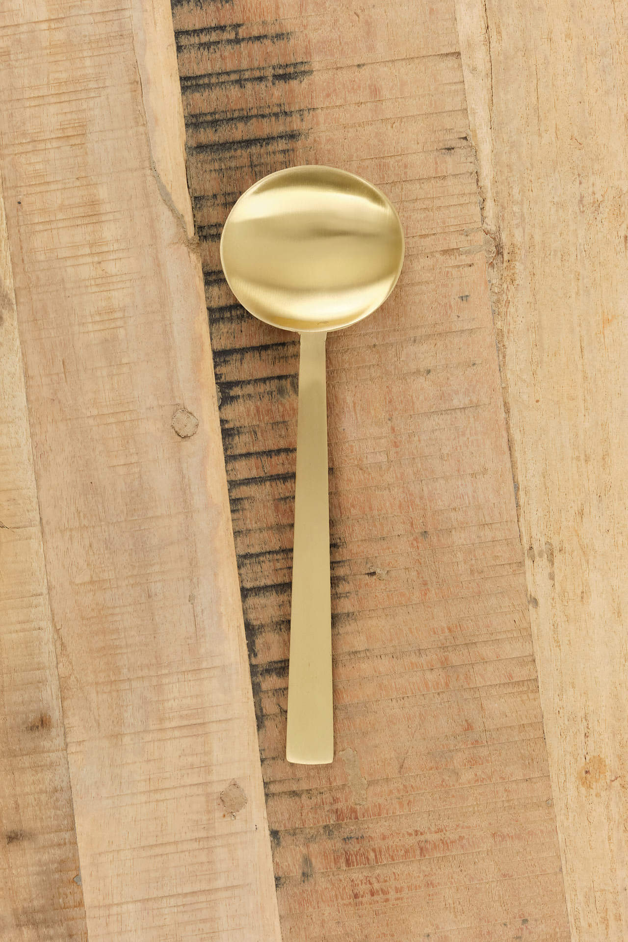 Fog Linen Work Home Kitchen Utensils Medium Brass Spoon Brass / 9.5" L