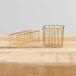 Fog Linen Work Narrow Brass Wire Basket