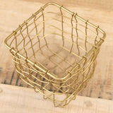 Square Brass Basket by Fog Linen Work