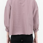 Oversized Mauve Lavender Purple Fond Sweatshirt by Designer Brand Rachel Comey