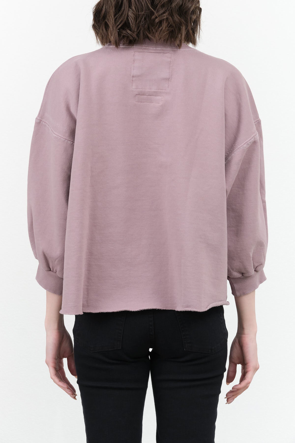 Oversized Mauve Lavender Purple Fond Sweatshirt by Designer Brand Rachel Comey