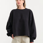 Rachel Comey Apparel Womens Lounge Fonder Sweatshirt in Charcoal Charcoal / XS/S