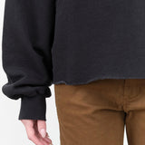 Long Sleeve Oversized Fonder Sweatshirt in Charcoal Black by Designer Brand Rachel Comey