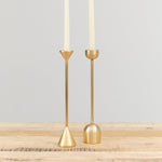 Fort Standard Medium Spindle Candle Holder in Brass 