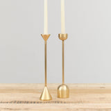 Fort Standard Medium Spindle Candle Holder in Brass 