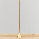 Brass Cone Large Spindle Candle Holder by Fort Standard