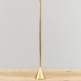 Brass Cone Large Spindle Candle Holder by Fort Standard