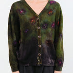 Galadriel Mattei Apparel Womens Sweaters Bloomers Deconstructed V-Neck Oversized Cardigan