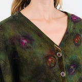 Galadriel Mattei Apparel Womens Sweaters Bloomers Deconstructed V-Neck Oversized Cardigan