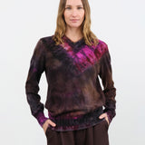 Galadriel Mattei Apparel Womens Sweaters Preppie V-Neck Relaxed Long Sweater
