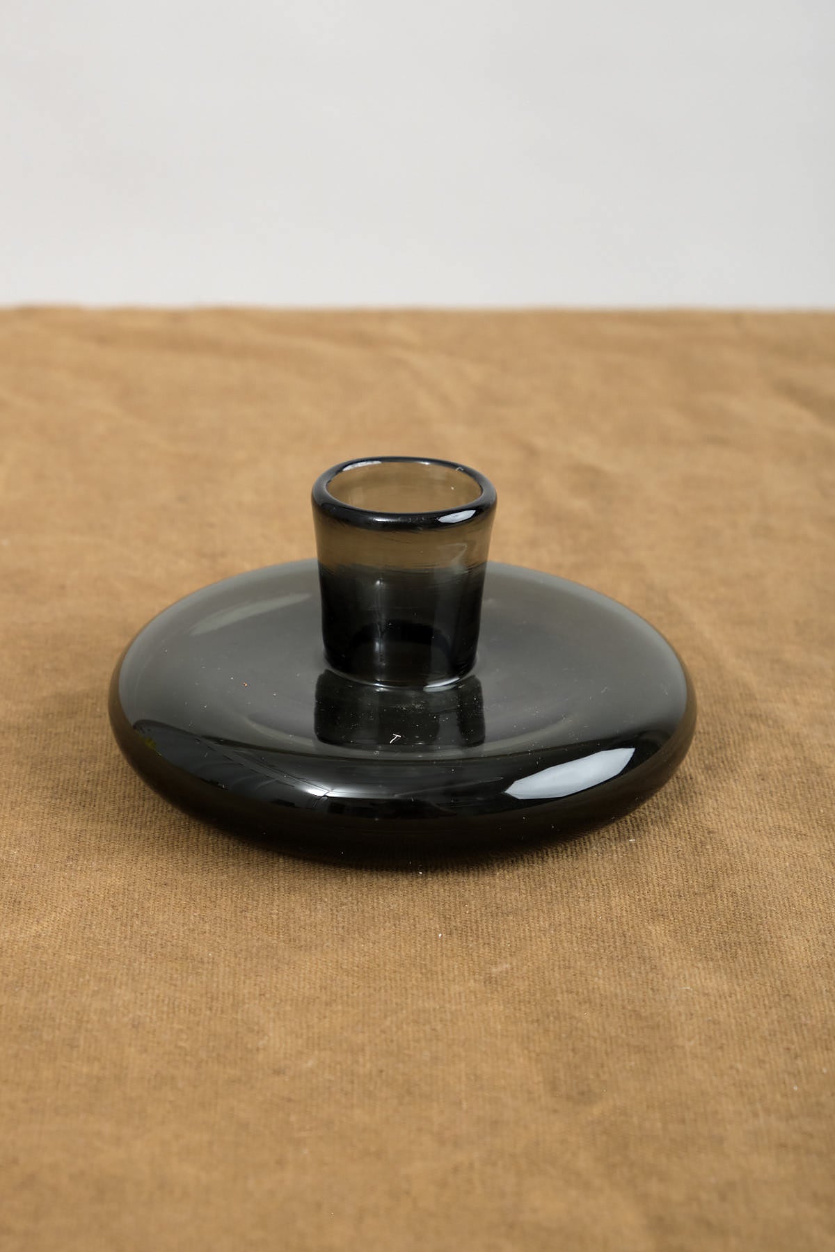 Gary Bodker Glass Candle Holder in Charcoal