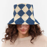 Greenpacha Designer Brand Grecia Blue Hat in Palm Fibers