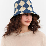 Grecia Blue Hat by Greenpacha in Palm Fibers