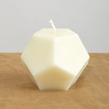 Greentree Dodecahedron Candle in Cream