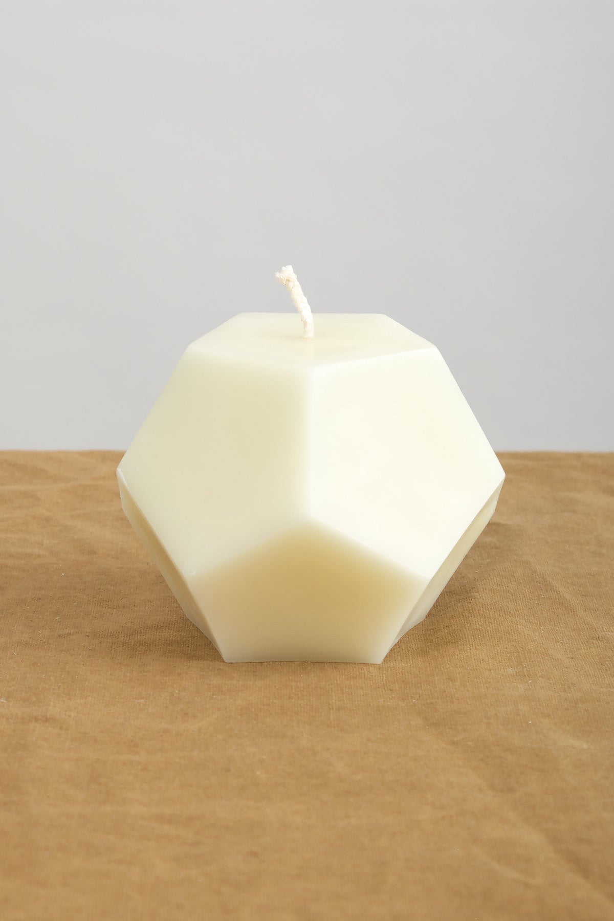 Greentree Dodecahedron Candle in Cream