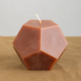 Greentree Dodecahedron Candle in Terra Cotta