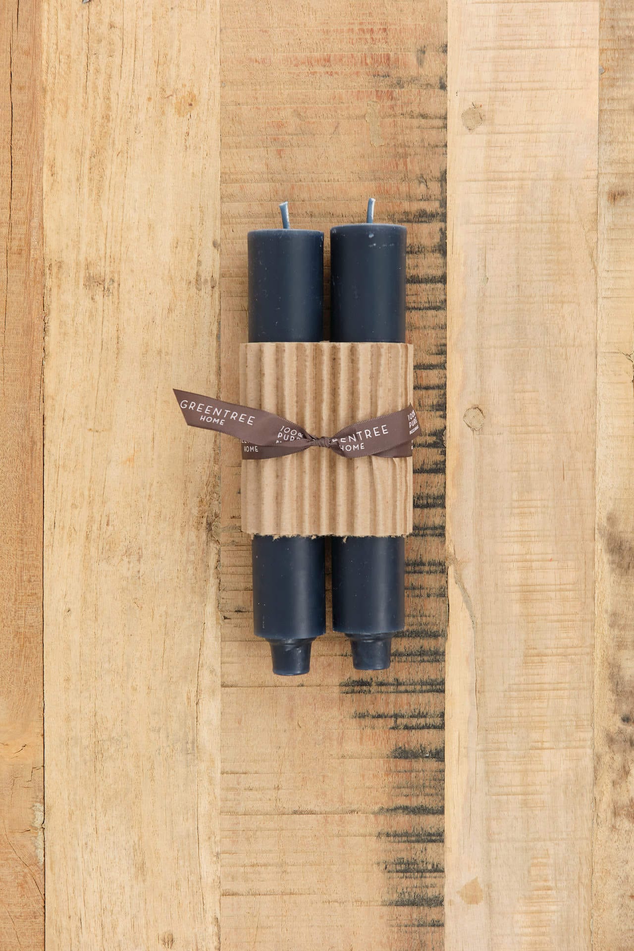 Greentree Home Home Candles Column Candles Blue Slate