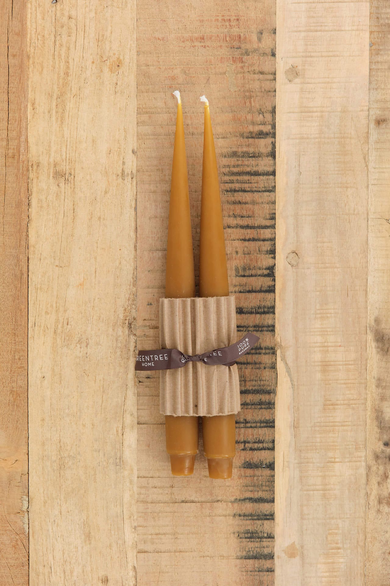 Greentree Home Home Candles Apollo Taper Candles Burnt Amber