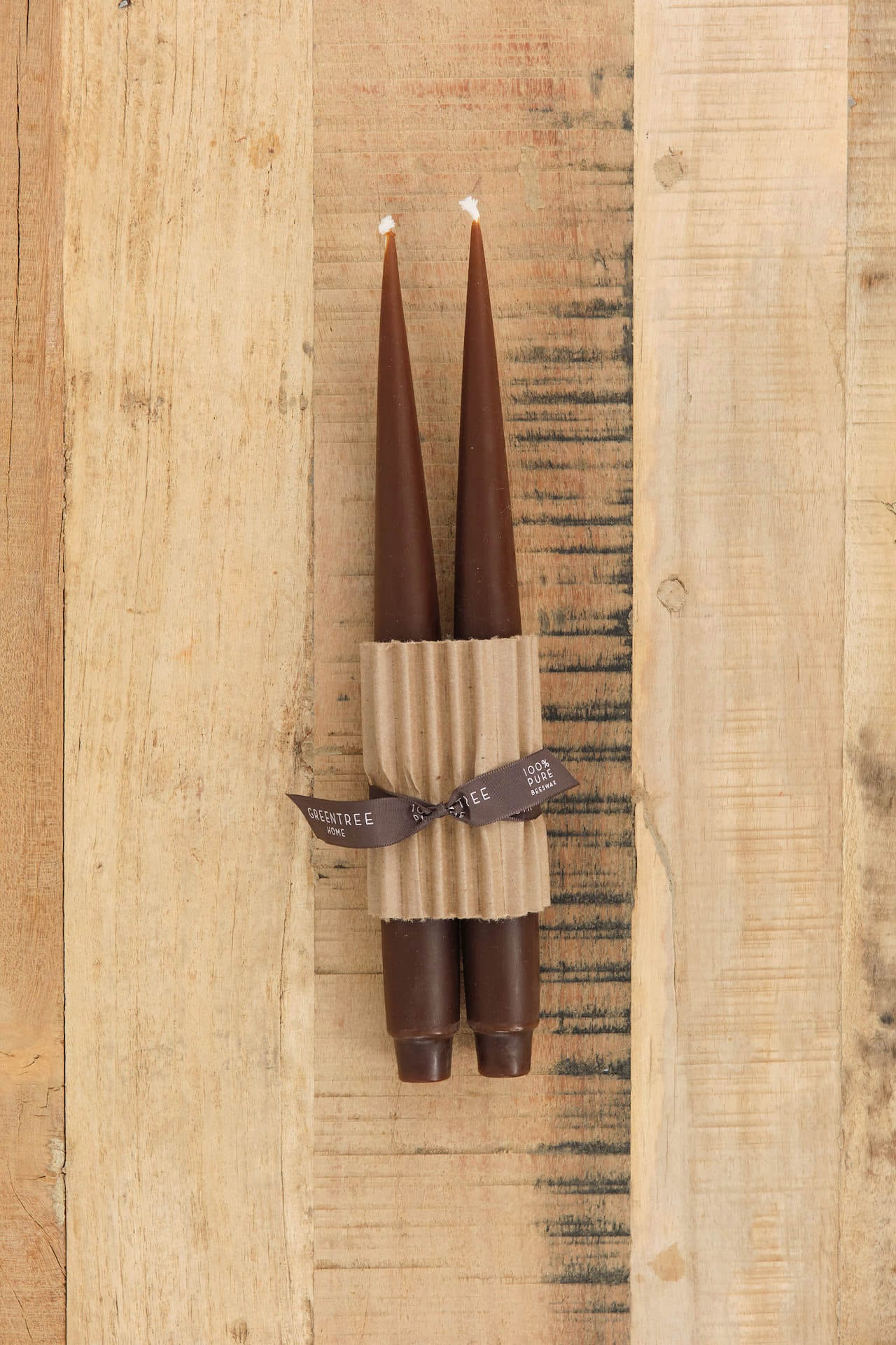 Greentree Home Home Candles Apollo Taper Candles Espresso