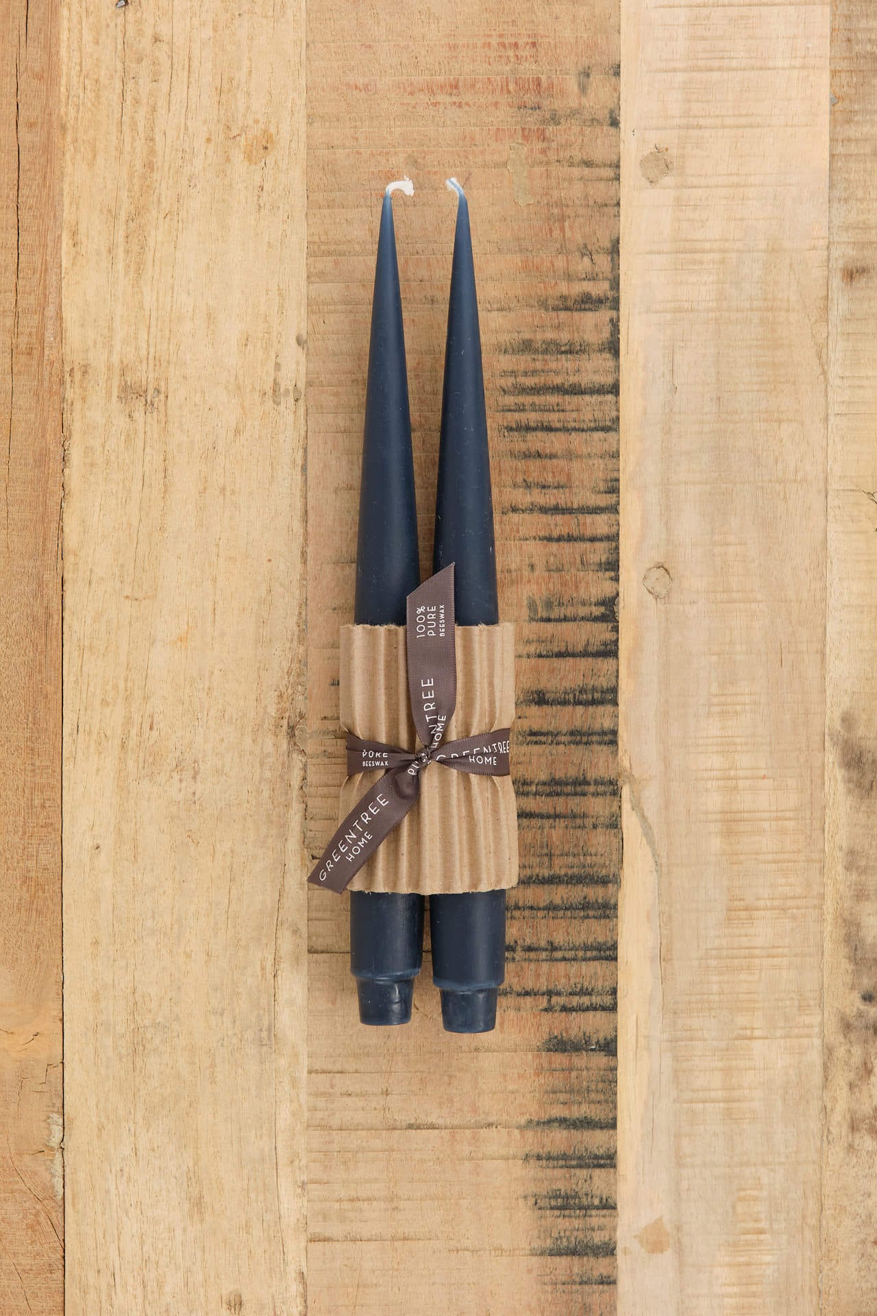 Greentree Home Home Candles Apollo Taper Candles Blue Slate