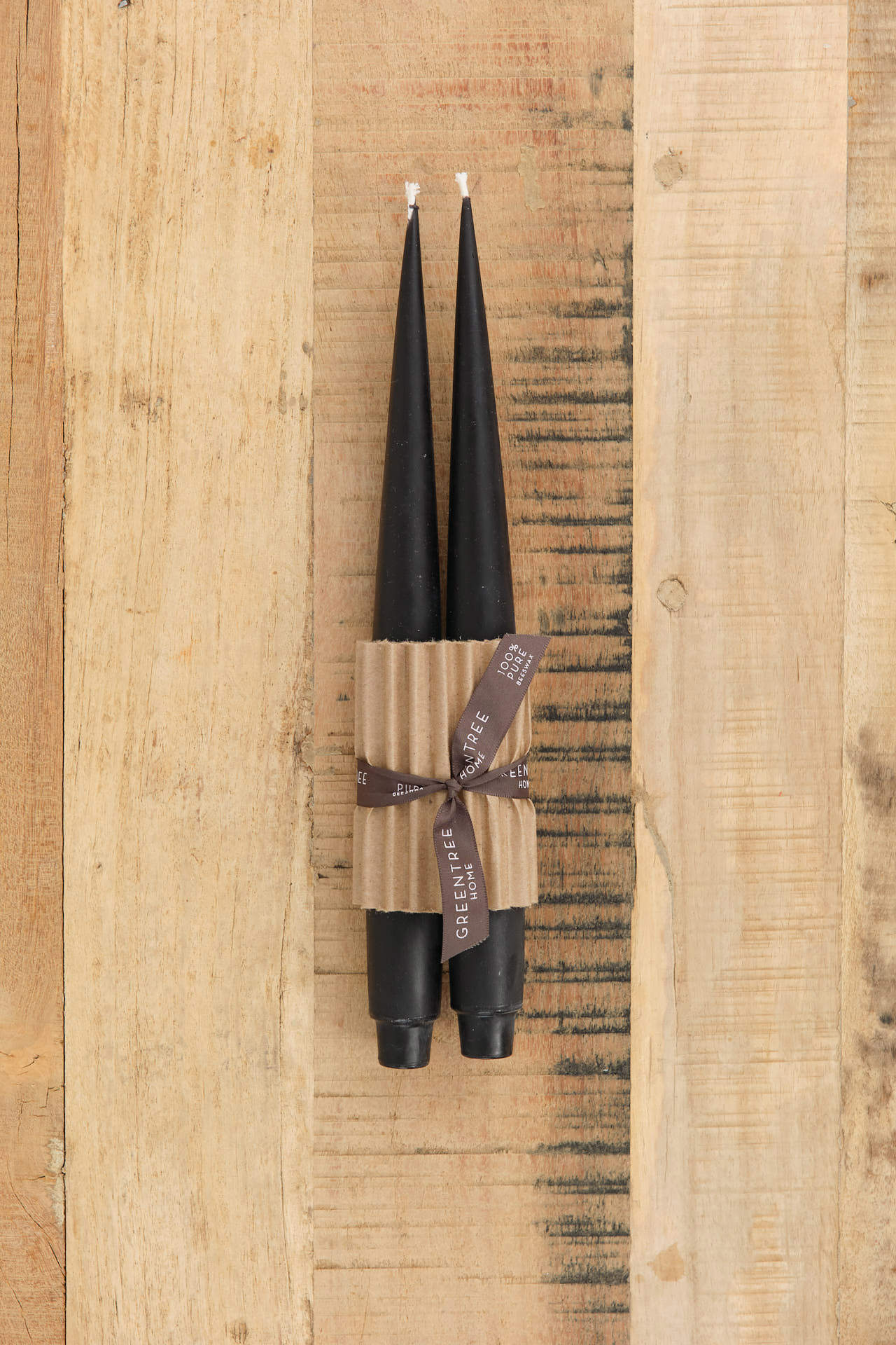 Greentree Home Home Candles Apollo Taper Candles Black