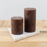 Greentree Home Pillar Candle in Espresso