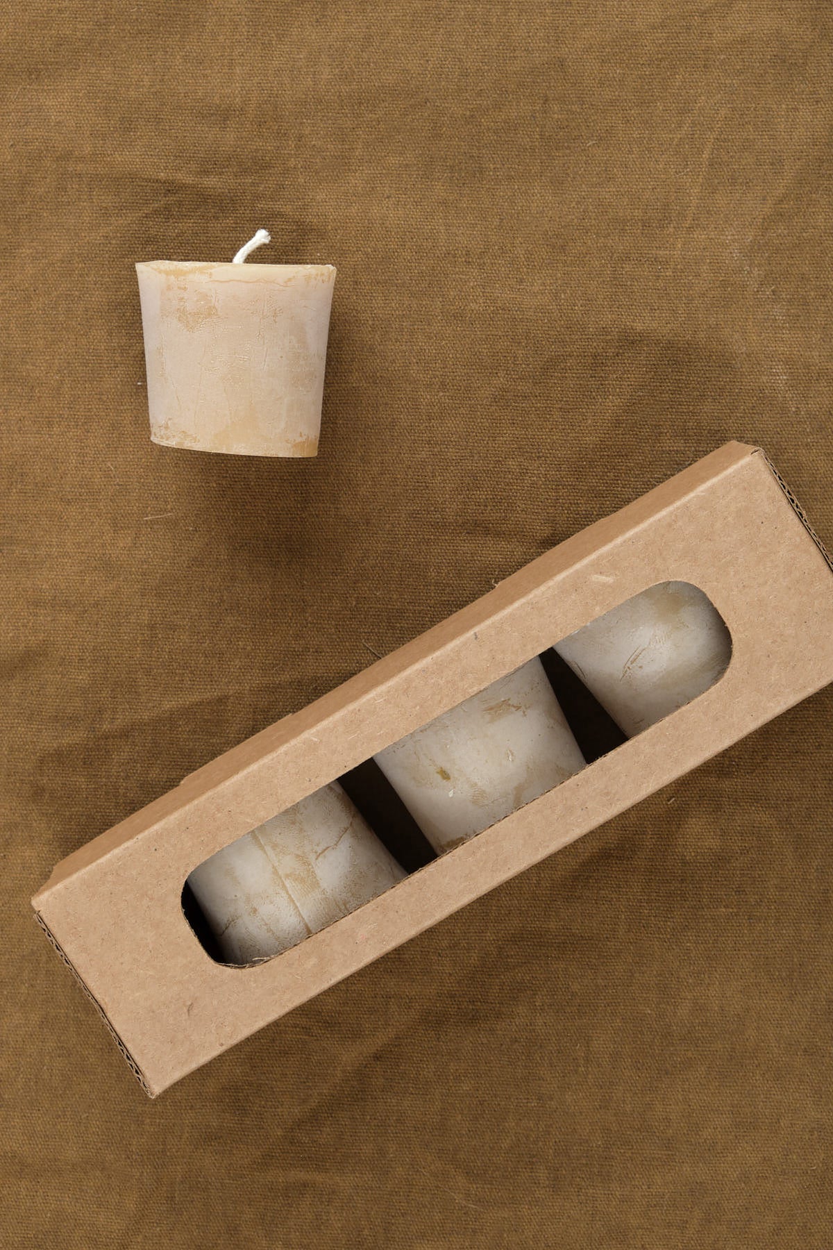 Greentree Home Votive Beeswax Candles in Natural  
