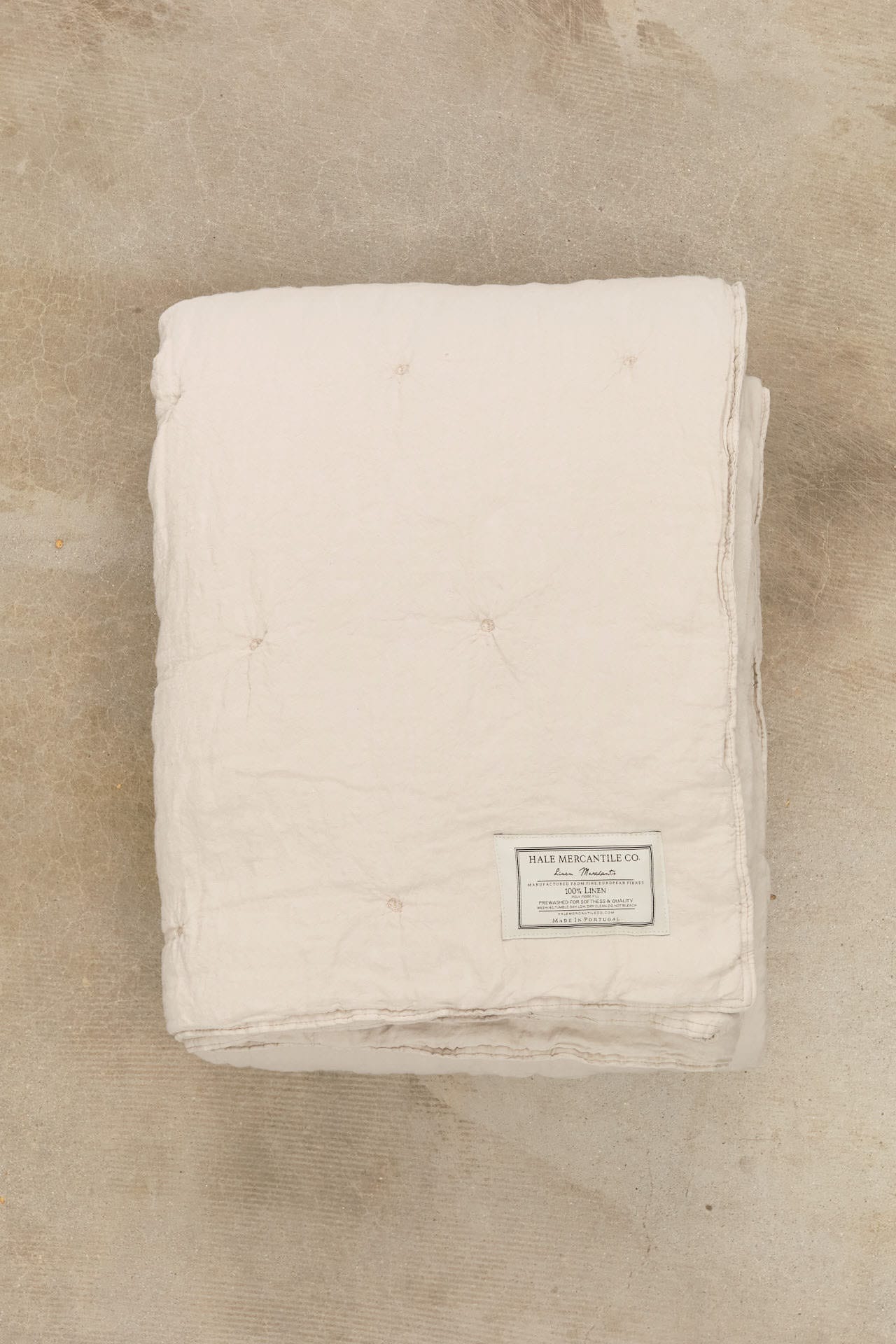 Hale Mercantile Home Bedding Basix Linen Coverlet Sable / 98" L X 102" W