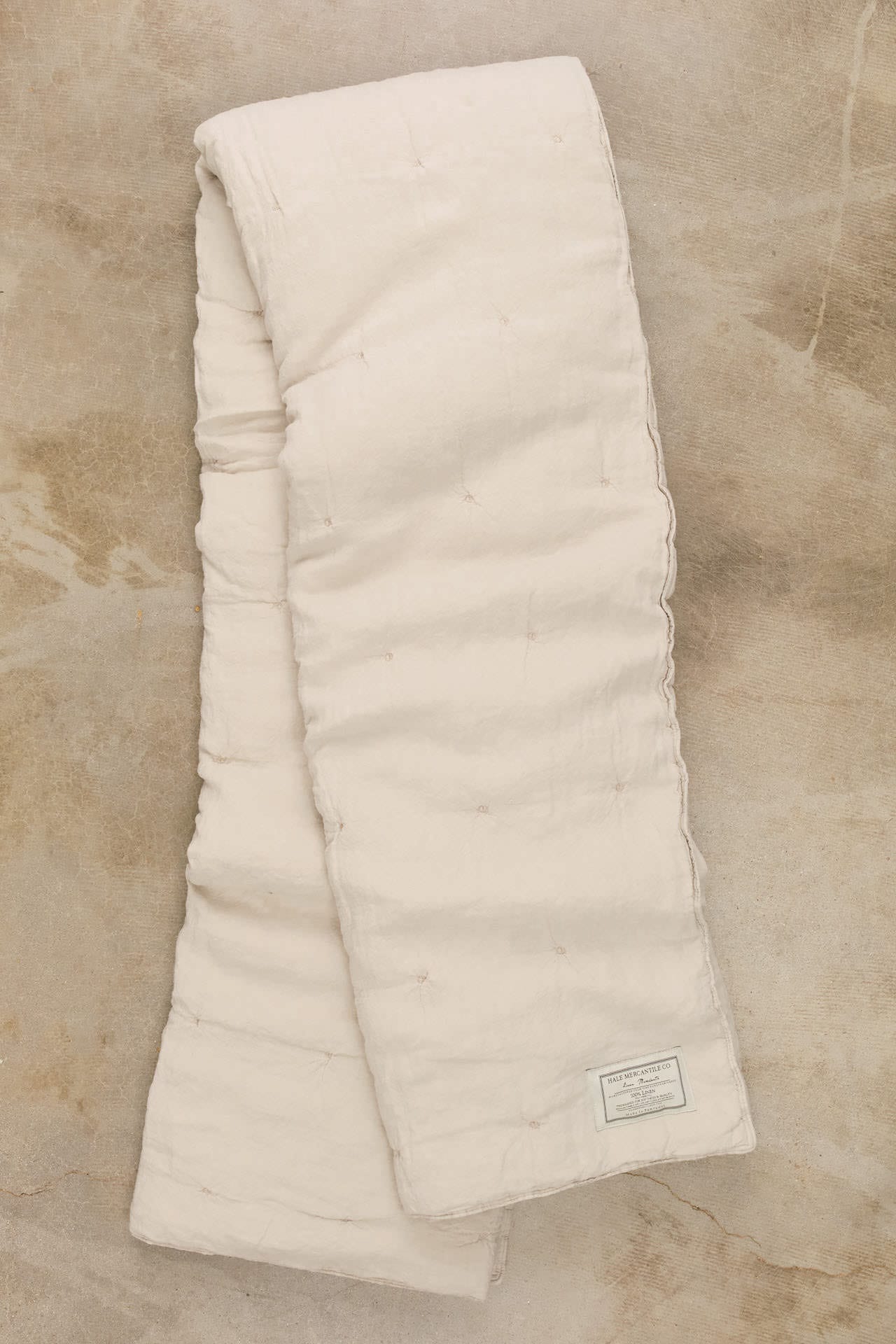 Hale Mercantile Home Bedding Basix Linen Coverlet Sable / 98" L X 102" W